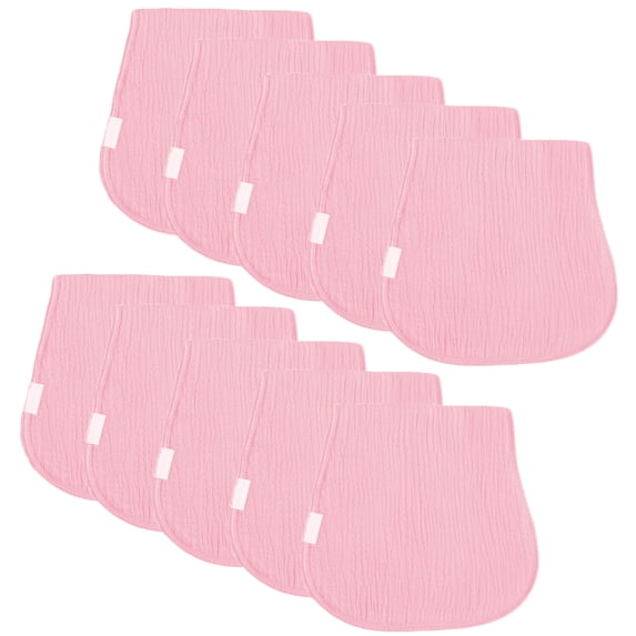 10 Pack Baby Muslin Burp Cloths for Unisex, Burping Cloths for Babies Boys Girls, Spit Up Rags Extra Soft and Absorbent, Newborn Essentials Must Haves