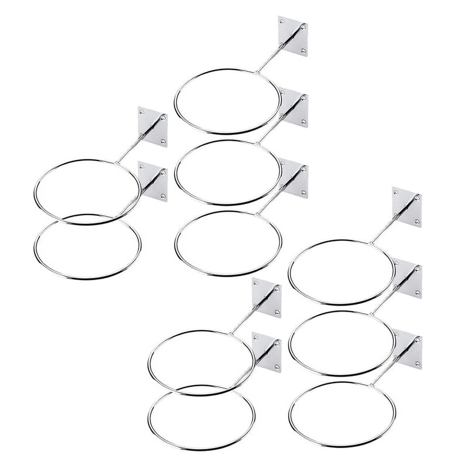 10 Pack Ball Holders Wall Mount Sports Exercise Ball Storage Rack