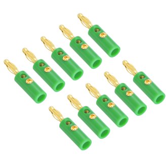 20 Fiches Bananes Audio – Plaquées Or – Pour Enceintes