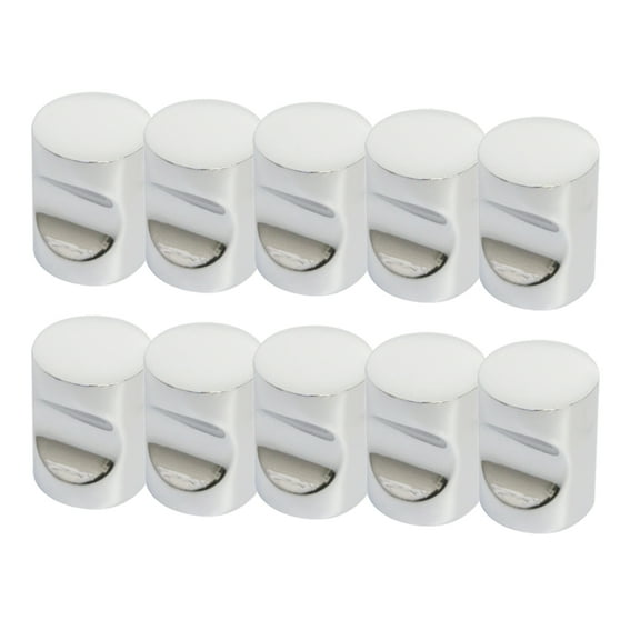 Design House Barrel 10-Pack Modern 3/4" Cabinet Knobs, Brushed Nickel