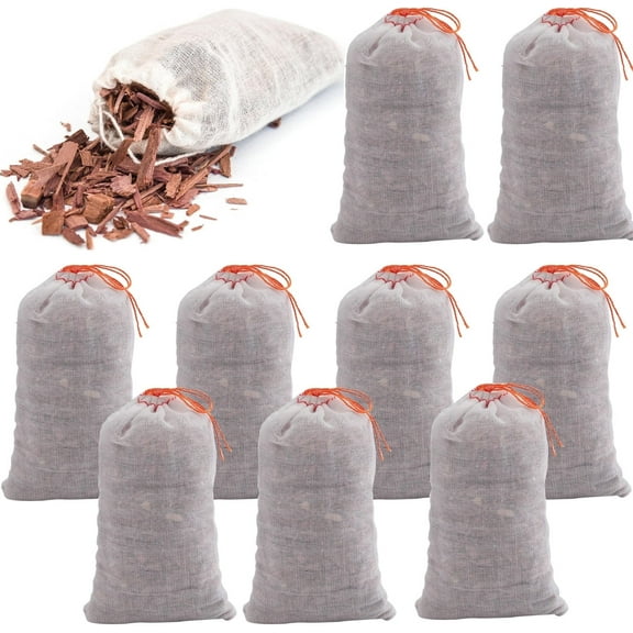 10 Pack Bexikou Cedar Chips for Clothes Storage,Red Cedar Bags for Closets and Drawers,Cedar Sachets Bags