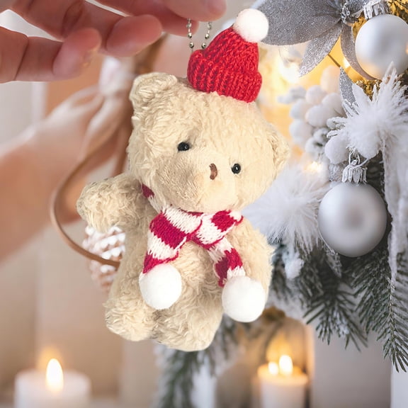 10 Pack Birthday Desktop Decorations Decoration Arrangement Christmas Resin Mini Christmas Tree Small House Decoration Photo Props Bear