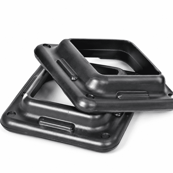10 Pack Black Aerobic Step Risers, Exercise Platform Supports for Step Aerobics, Home Gym Cardio and Fitness Training