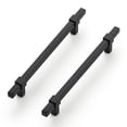 10 Pack Black Cabinet Handles - 3" Hole Center Cabinet Pulls Matte ...
