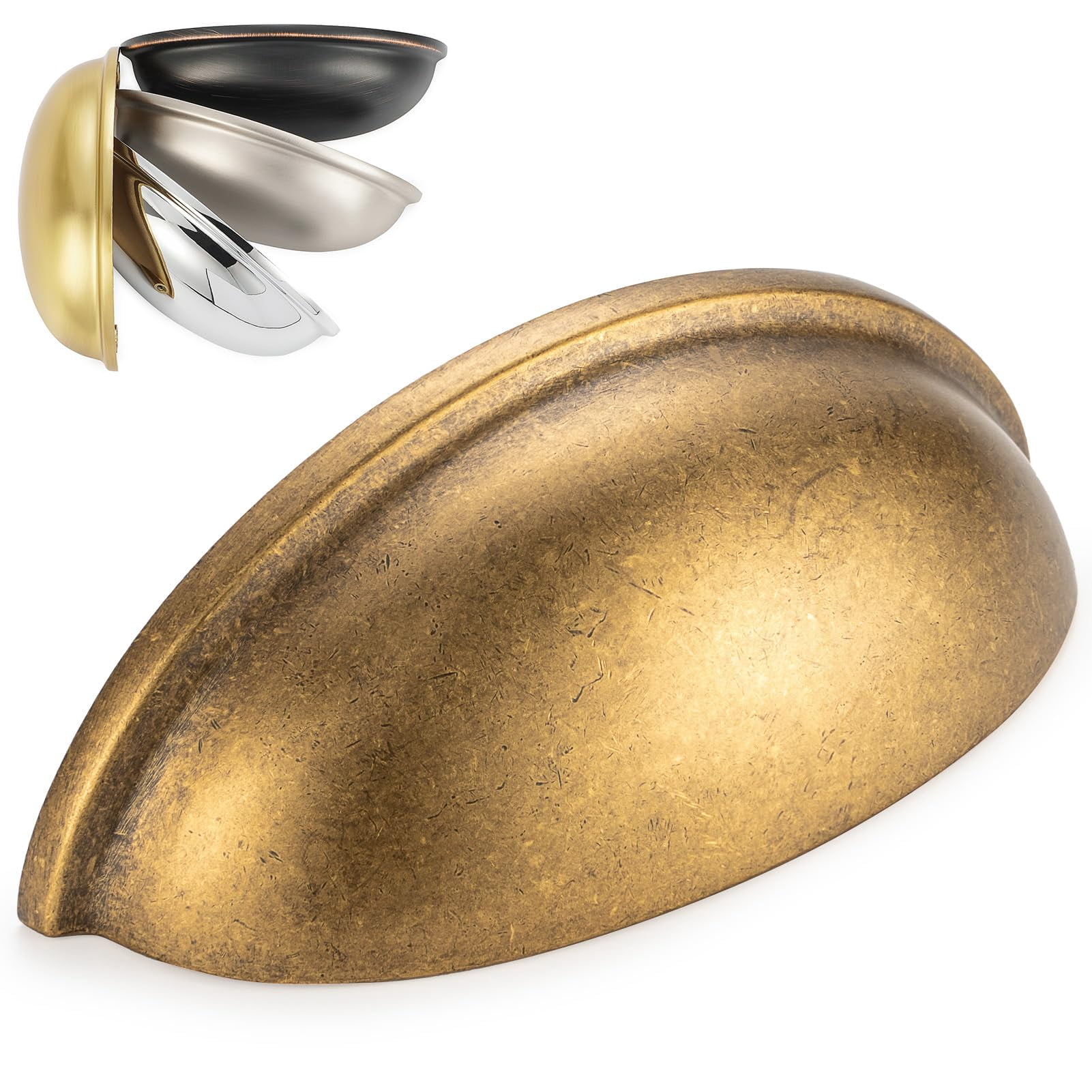 10 Pack Black and Gold Kitchen Cabinet Knobs Matte Black and Gold ...