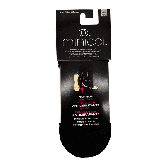 10 Pack Black Hourglass Liner Socks Size M/L, Lightweight, Breathable No Show Socks for Women, Seamless Contour Fit, Invisible Design for Flats, Heels, Sneakers, Comfortable Daily Wear, Bulk