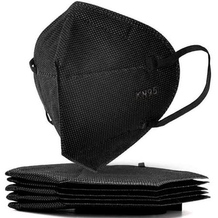 10-Pack Black KN95 Protective Disposable Face Masks