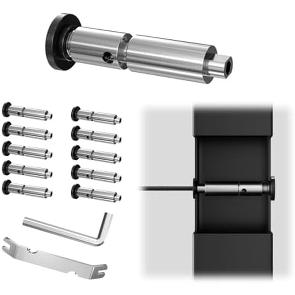 10 Pack Black Swageless Cable Fittings 1/8" Invisible Cable Railing Tensioner Kit Swageless Railing Hardware Hidden for 2"x2" Metal Post Deck Stairs System HC02$$Tools & Hardware Other