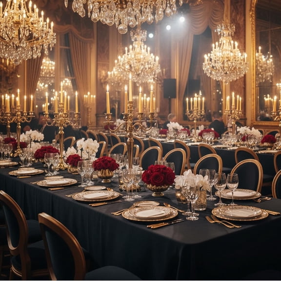 10-Pack Black Tablecloths for Rectangle Tables, 54 x 108 Inches, Stain-Resistant Polyester Fabric for 6 Foot Tables - Washable Table Covers for Weddings, Banquets, Birthday Parties, Events