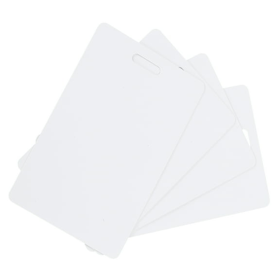 10 Pack Blank Cards 15mil ID Cards with Slot Punch on Short Side White