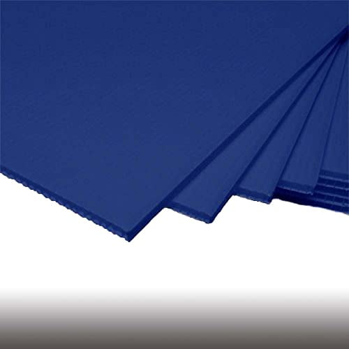 Pack) Blue Corrugated Plastic 18" x 24" 4mm Blank Sign Coroplast - Horizontal