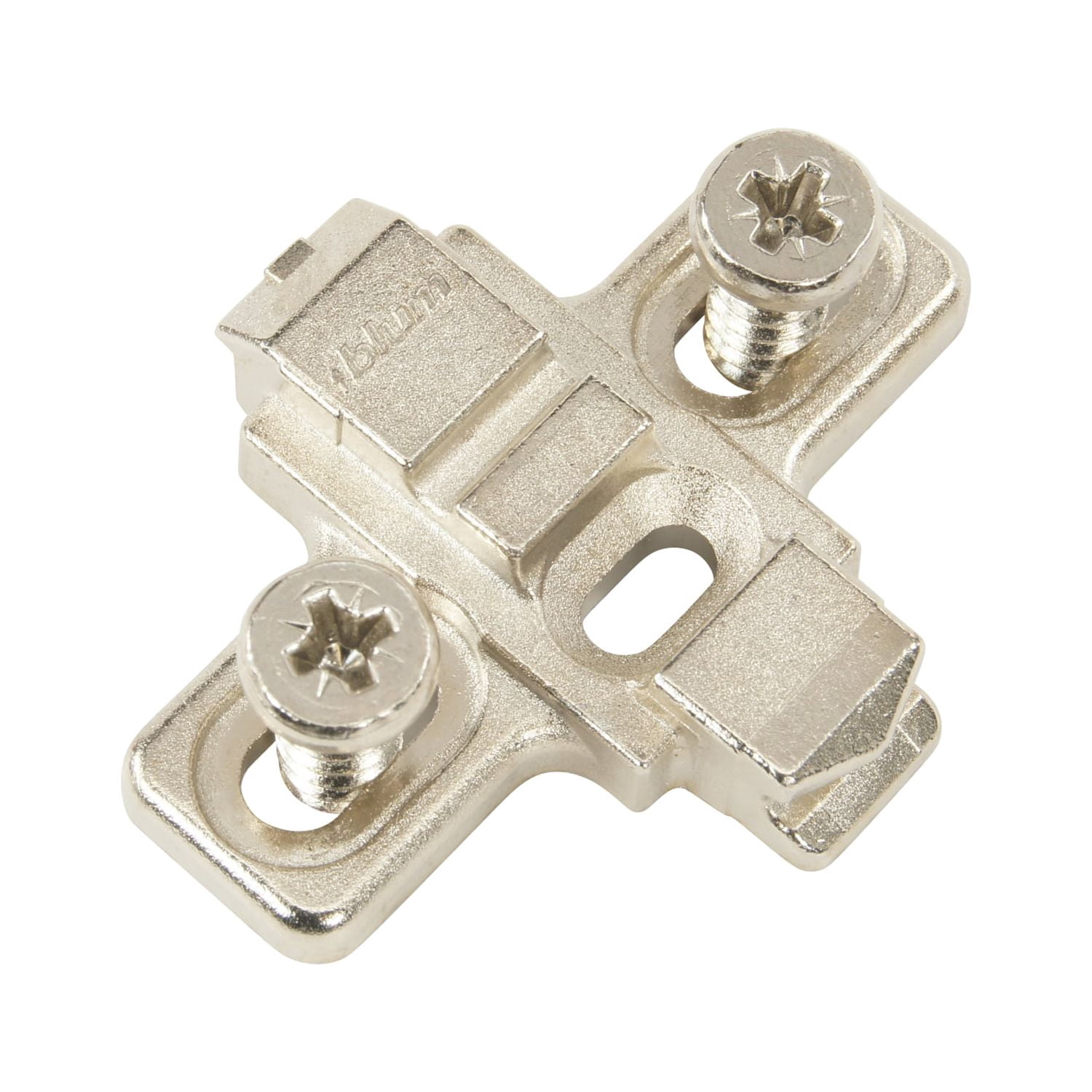 Blum 0mm Frameless Mounting Plate – Clip-On Hinge Plate For Cabinet Doors (Pack Of 10, Zinc Die-Cast)