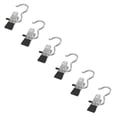 thumbnail image 1 of 10 Pack Boot Hangers Clips Heavy Duty Pants Hangers with Rubber Grip 360° Rotating Closet Hooks for Yoga Pants Leggings Socks Hat Organizer, 1 of 7