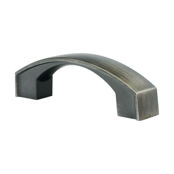 10 Pack Bow Style 3 Inch Center To Center Antique Nickel Cabinet Hardware Pull / Handle