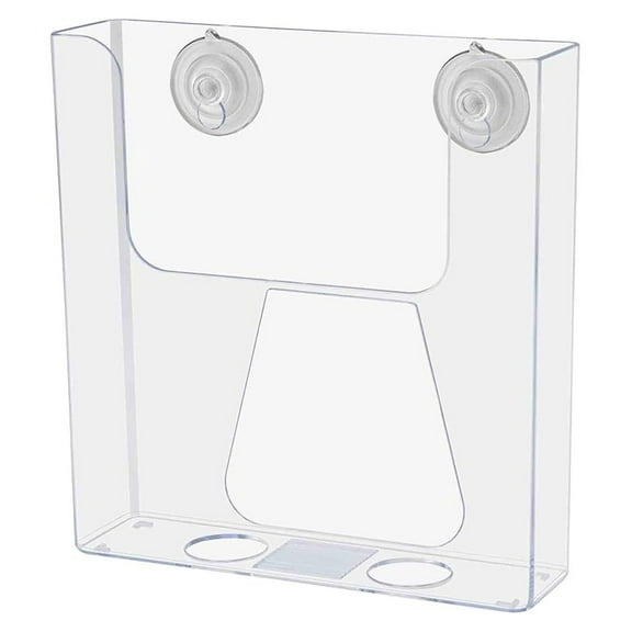 10 Pack Brochure Holder with Suction Cups 6" Take One Window or Glass Mount Handout Literature Printed Material Bifold Display Catalog Booklet Menus