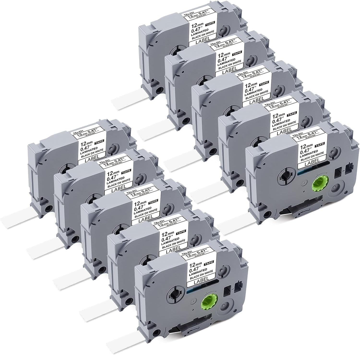 mamtemple 静床10AB 10-Pack-Brother-P-Touch-Label-