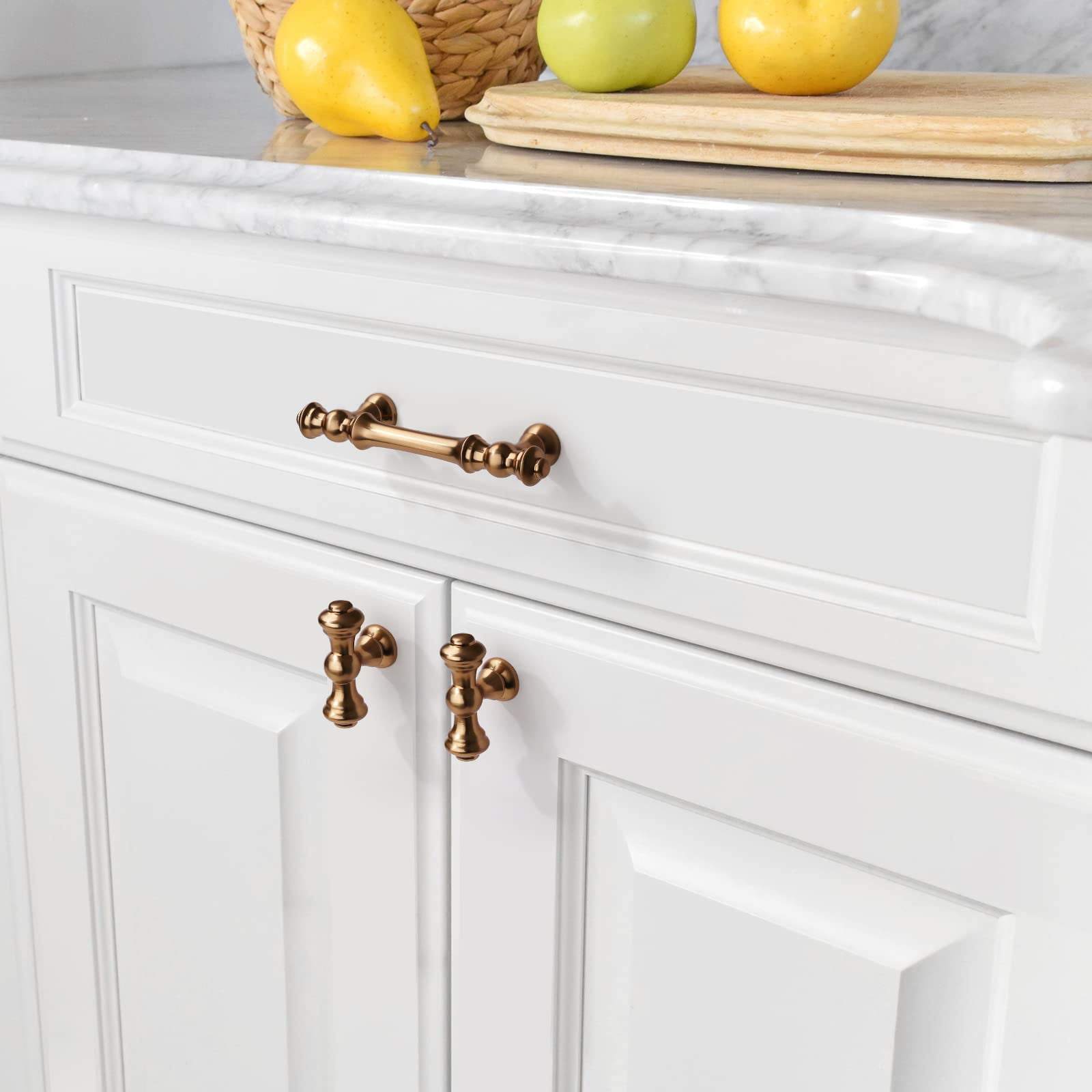 10 Pack Brushed Brass Cabinet Pulls Gold Kitchen Cabinet Handles Hardware For Cupboard Drawer Doors Bathroom Furniture
