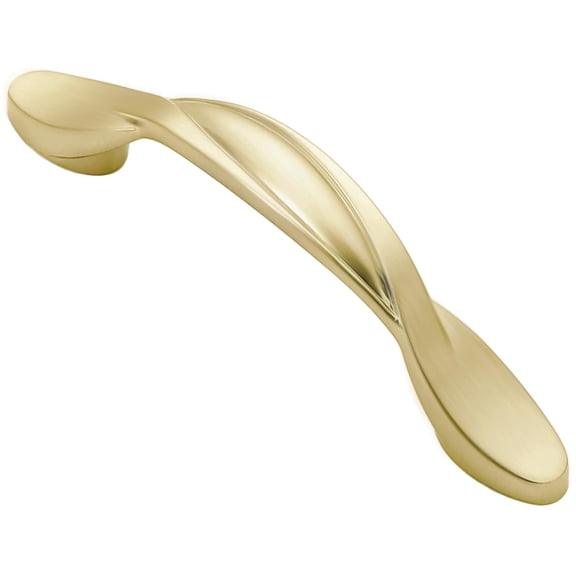 10 Pack Brushed Brcabinet Pulls 3 Inch(76mm) Hole Centers Arch Twisted Handles Kichen Hardware For Cabinets And Drawer Al3027bb