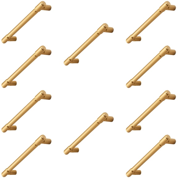 10 Pack Brushed Copper Handles Smooth Design for Modern Dresser Closet Door Upgrade
