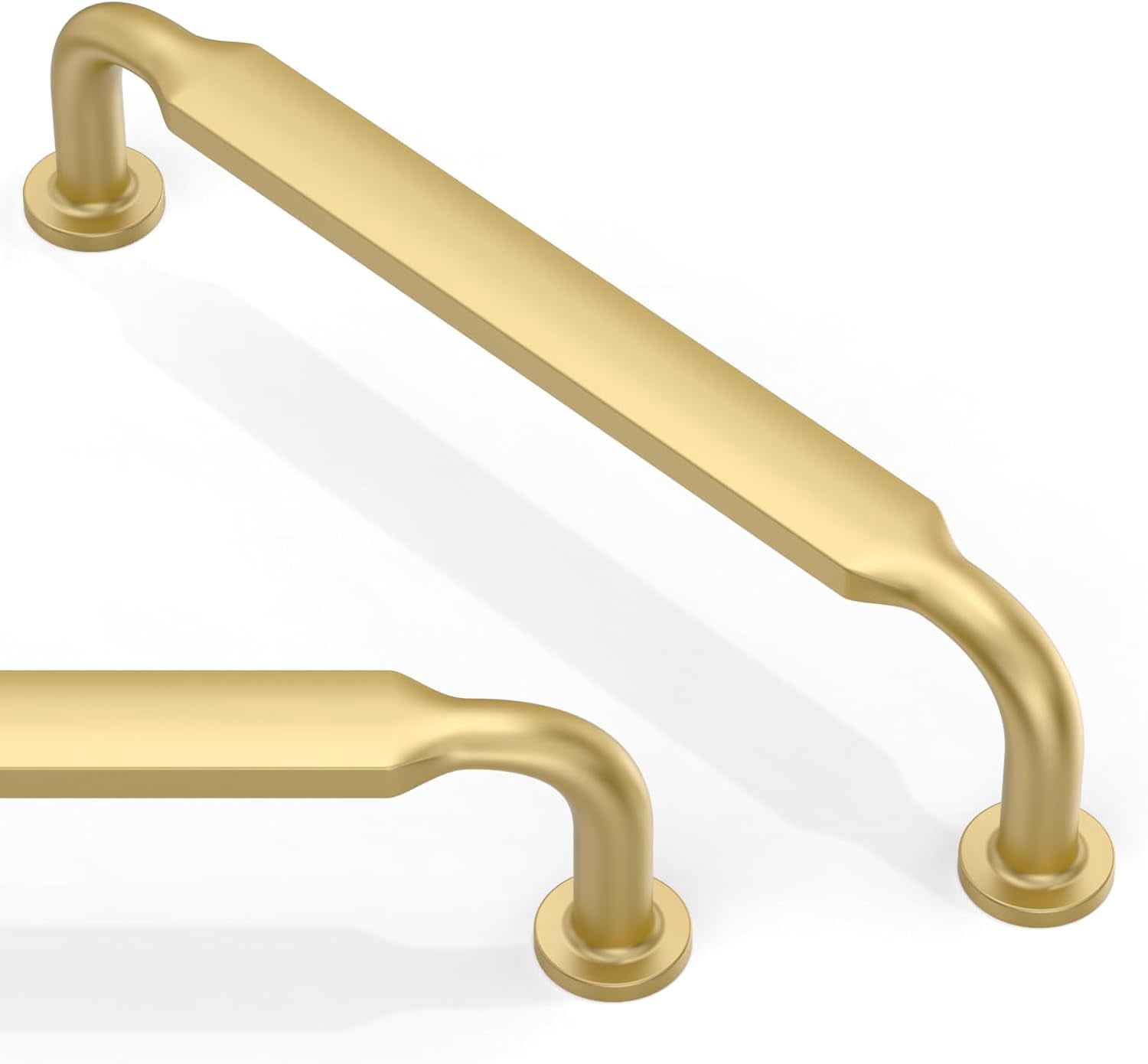 10 Pack Brushed Gold Cabinet Pulls 5 Inch(128mm) Kitchen Handles Solid ...