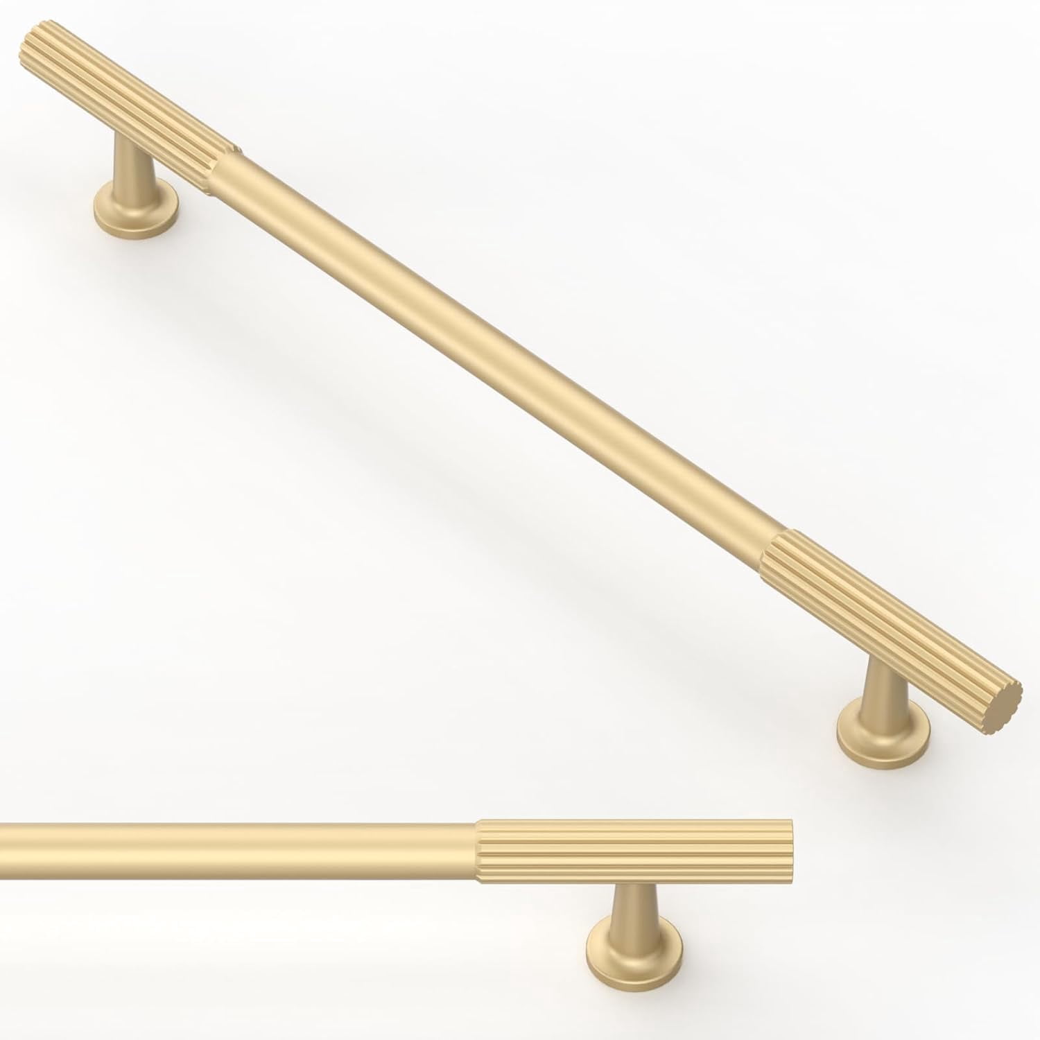 10 Pack Brushed Gold Cabinet Pulls 7.5 Inch(192mm) Kitchen Cabinet ...