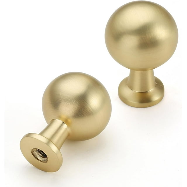 10 Pack Brushed Gold Kitchen Knobs Dresser Knobs Drawer Knobs