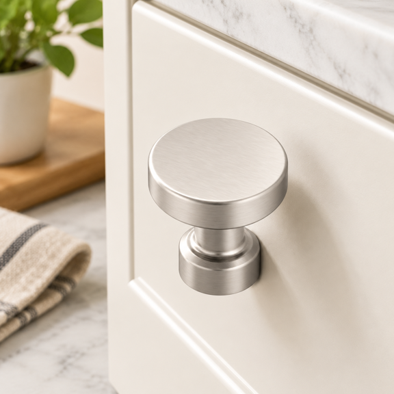 10 Pack Brushed Satin Nickel Cabinet Knobs for Kitchen, Bathroom, Dressers, Drawers