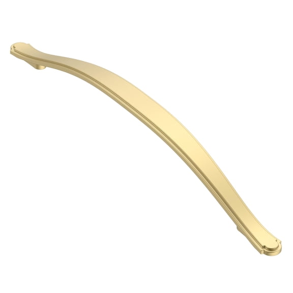 10 Pack Brushed Satin Nickel Cabinet Pulls, 3 Inch(76mm) Hole Centers Arch Twisted Cabinet Handles Kichen Hardware for Cabinets and Drawer AL3027SN