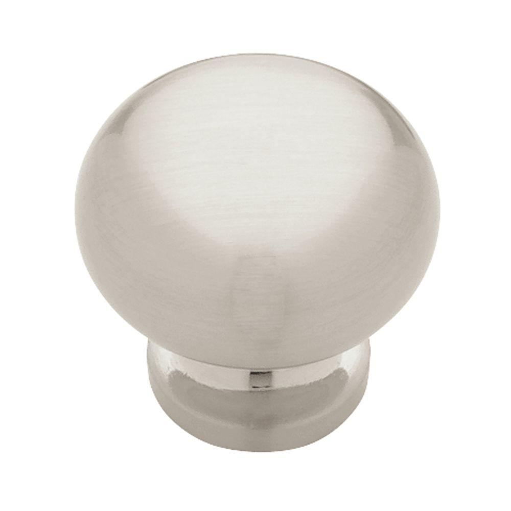(10 Pack) Brushed Sterling Silver Knob 1-1/8" Knob Hill LQ-P50156-BST-C - image 1 of 1