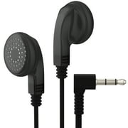 10 Pack Bulk Earphones Headphones for Classroom Kids, Wholesale Black Stereo Earbuds Individually Bagged for Students, School, Library, Museums