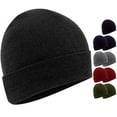 thumbnail image 1 of 10 Pack of Bulk Wholesale Adult One Size Mens Womens and Teens Stretch Knit Beanie Skull Hats for Fall, Winter, Snow, Wind, Rain, Homeless and Charity Donation in Black, Gray, Navy Blue, Red & Green, 1 of 5