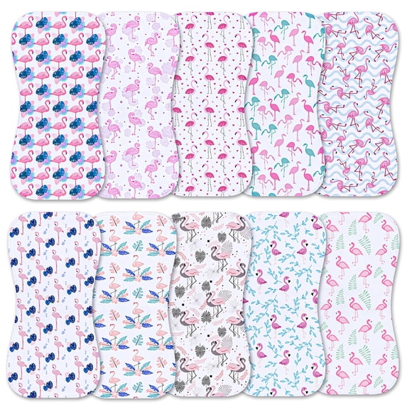 10-Pack Burp Cloths for Baby Boys and Girls,Baby Washcloths, Burp Rags ...