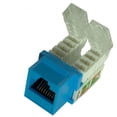 thumbnail image 1 of Replacement 10-Pack CAT6 RJ45 Keystone Jacks – 110 Punch-Down or Toolless, Blue, 1 of 1