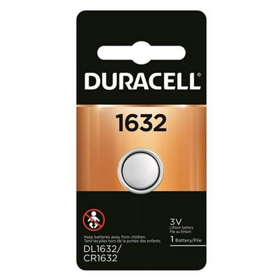 10-Pack CR1632 Duracell 3 Volt Lithium Coin Cell Batteries (On Card)