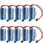 10 Pack CR17335SE-R 3V Q6BAT PLC Battery For Mitsubishi QNS FANUC System