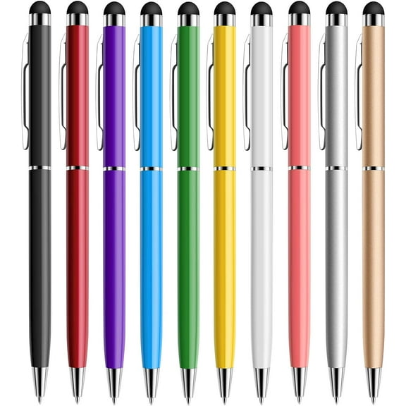 10-Pack Capacitive Stylus Pens for Touch Screen Devices - iPhone, iPad, Tablet, and More