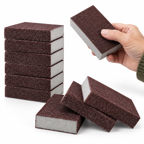 10 Pack Carborundum Nano Magic Emery Cleaning Sponges for Pots, Pans and Surfaces