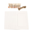 thumbnail image 1 of 10 Pack Cardboard Picture Frames, DIY Photo Hanging Kit with Wooden Clips and Paper String for Home Wall Decor, 1 of 3