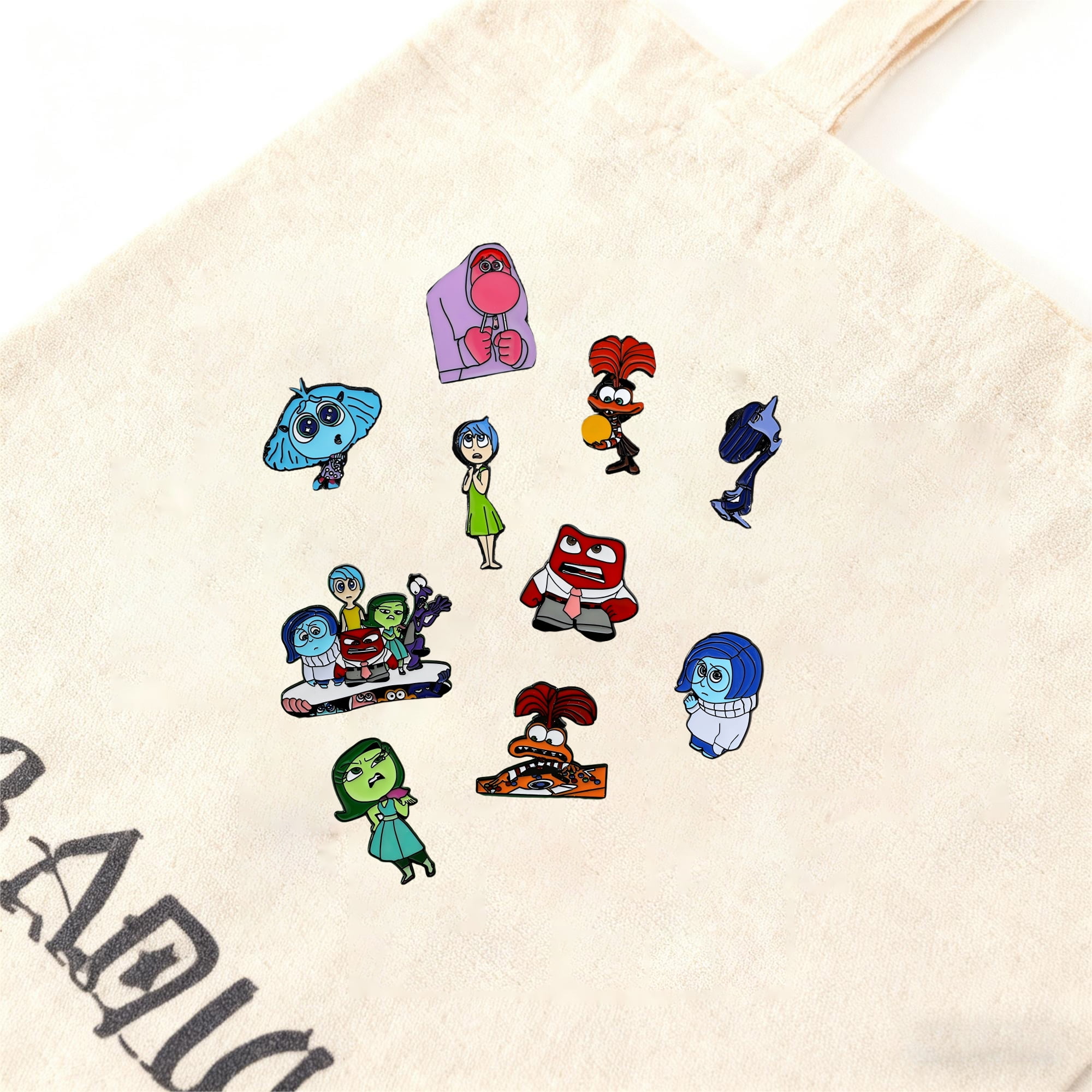10-Pack Cartoon Emotion Themed Enamel Pins – Set of Expressive ...
