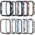 thumbnail image 1 of 10 PACK Case for Apple Watch Series 7 & Series 8 41mm with Tempered Glass Screen Protector, Hard PC Case Ultra-Thin Anti-Scratch Cover Protective Bumper for iwatch Series 7 41mm Accessories, 1 of 5