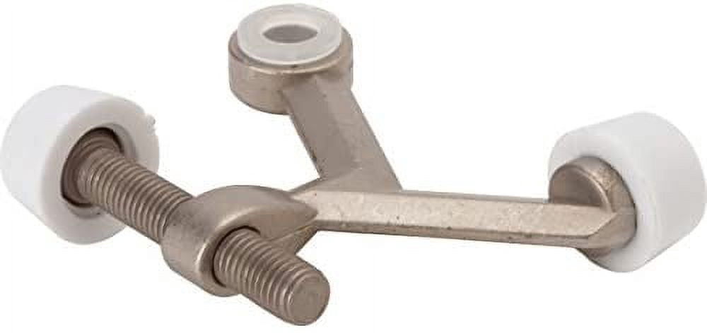 10 Pack - Cast Zinc Hinge Pin Door Stop Satin Nickel