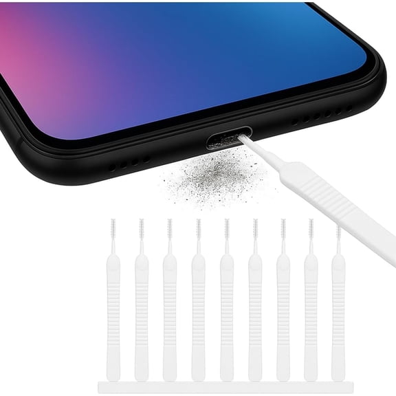 10 Pack Cell Phone Cleaning Kit - Anti-Clogging Mini Brushes Cleaner, Phone Charger Port Cleaner Kit, Reusable Speaker Cleaning Tool, Multifunctional Mini Cleaning Dust Remover Tools