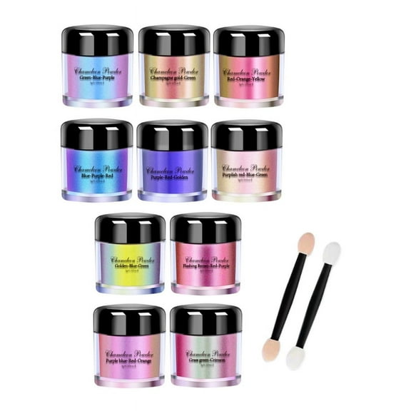 10 Pack Chameleon Crystal Dust 10-Color Shimmer for Unique Jewelry Creations