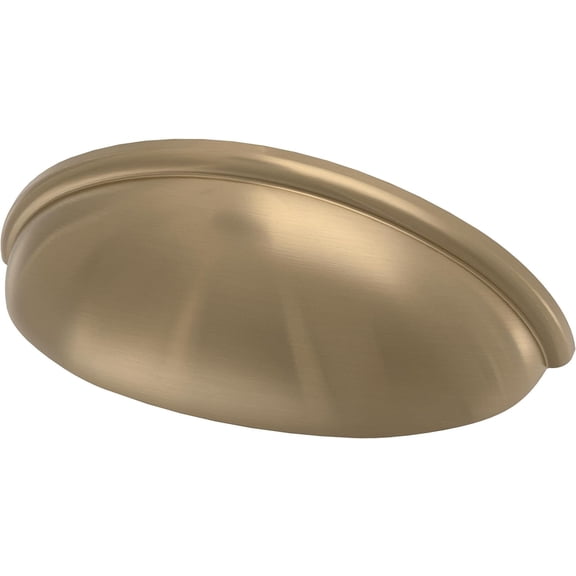10 Pack Champagne Bronze Gold Cabinet Handles 3 inch (76mm) Kitchen Cabinet Handles and Drawer Pulls for Cupboards and Dressers | Cup Pull