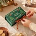 thumbnail image 1 of 10 Pack Christmas Gift Boxes with Ribbon and Merry Christmas Design, Green, for Holiday Candy Cookie Packaging, Decoration, 1 of 4