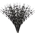 thumbnail image 1 of 10 Pack Christmas Tree Picks, Artificial Glitter Christmas Picks for Tree, Christmas Tree Filler Decorations, Stems for Christmas Tree(17 Inch, Black), 1 of 7