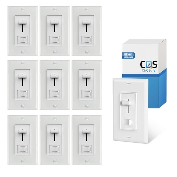 (10-Pack) CirQSafe GPDMLV-02-3, Low Voltage Dimmer Switches Light Dimmer Switch 10 Piece 10 Pack
