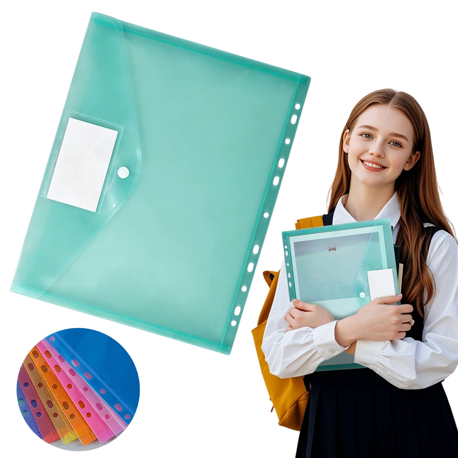 10 Pack Clear Document Folders Plastic Envelopes Poly Envelopes File ...