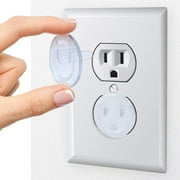 10 Pack Clear Outlet Covers   Baby Safety Outlet Plug Covers   Durable & Steady   Child Proof Your Outlets Easily