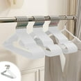 thumbnail image 1 of 10-Pack Clothes Drying Racks with 10 Hangers, Non-Slip & Multifunctional Hanging Racks for Heavy-Duty Garment Storage, Space-Saving Organization for Closets, Laundry Rooms, and Apartments Aestivo, 1 of 8